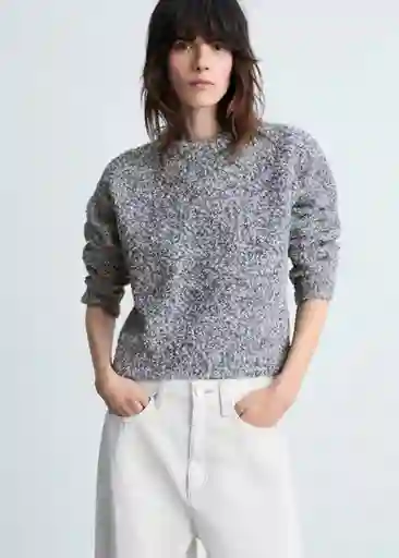 Buzo Jersey Rúcula Gris Medio Vigoré Talla S Mujer Mango