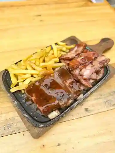 Costilla Buffalo + Papas + Coca Cola 400 ml
