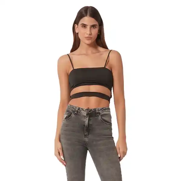 Top Beverly Negro Talla L