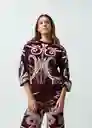 Camisa Tejido Mujer Morado Sombrío Ultra Oscuro Talla S 582G050 Naf Naf