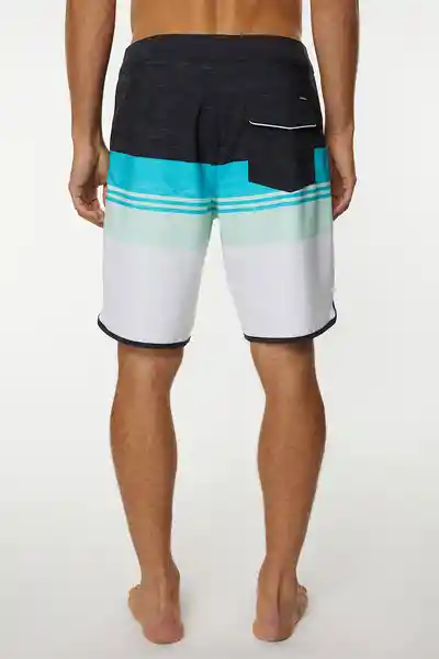 ONeill Short de Baño Four Square Stretch Am Blanco Talla 34