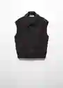 Chaleco Garro Negro Talla L Mujer Mango