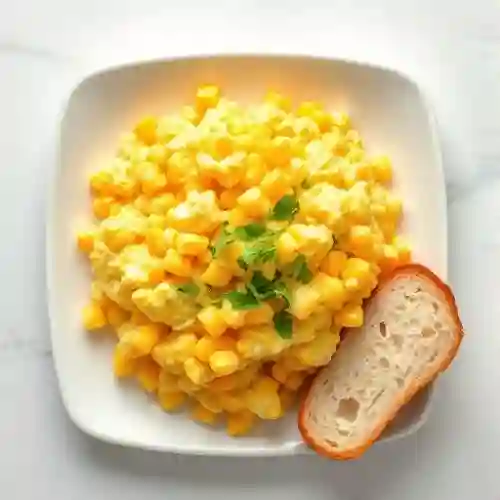 Huevos Revueltos con Maíz Desgranado