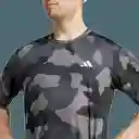 Adidas Camiseta Camo Aop T Para Hombre Negro Talla Ref: IS6153