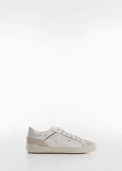 Zapatos Deportiva Vir Blanco Talla 38 Mujer Mango