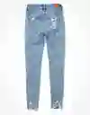 Jean Long Curvy Core Jegging Mujer Azul Talla 8 American Eagle