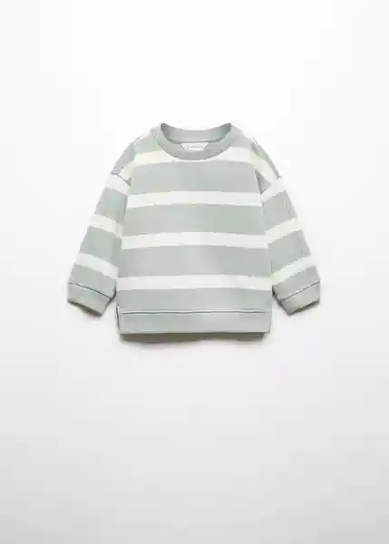 Sudadera Lines Niños Agua Talla 70 Mango