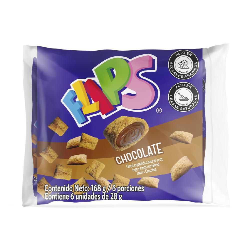 Flips Cereal Sabor Chocolate 168 g
