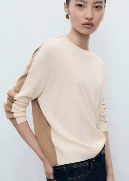 Jersey Luccon Crudo Talla M Mujer Mango