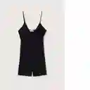 Vestido Mono Solis Negro Talla L Mujer Mango