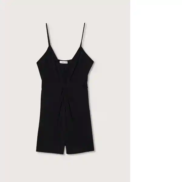 Vestido Mono Solis Negro Talla L Mujer Mango