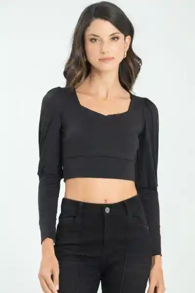 Crop Top Atwood Color Negro Talla M Ragged