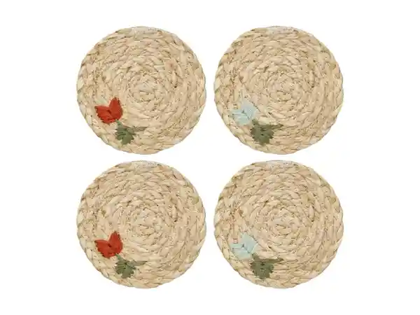 Set Posavasos en Fibra Natural Casaideas