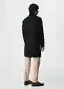 Abrigo Funnel Negro Talla XL Hombre Mango