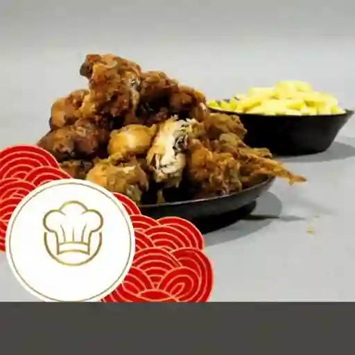 Pollo Frito 4 Presas + Francesas