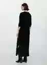 Vestido Bianca-a Negro Talla S Mujer Mango