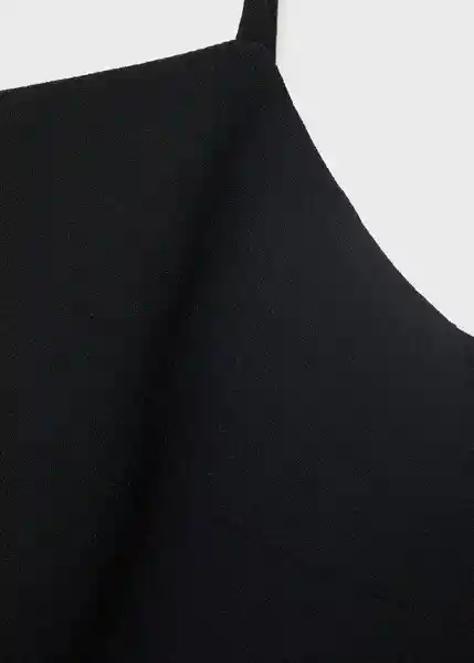 Top Lilo Negro Talla S Mujer Mango