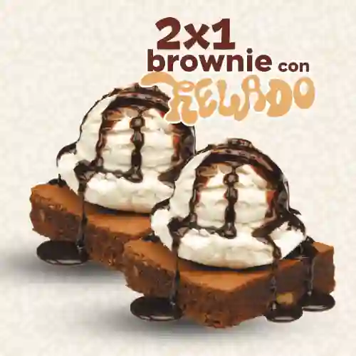 Combo 2 Brownies + Helado