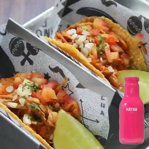 Combo Pulled Pork + Te Hatsu Rosa 400 ml
