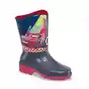 Disney Botas de Lluvia Cars Majid Para Niño Gris y Rojo T. 30