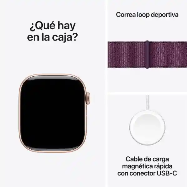 Apple Watch Series 10 Gps Rose Gold Aluminium Sport Loop 46 mm