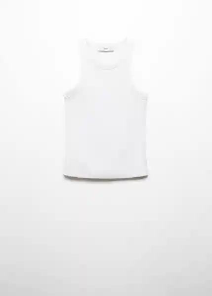Top Boni Blanco Talla S Mujer Mango