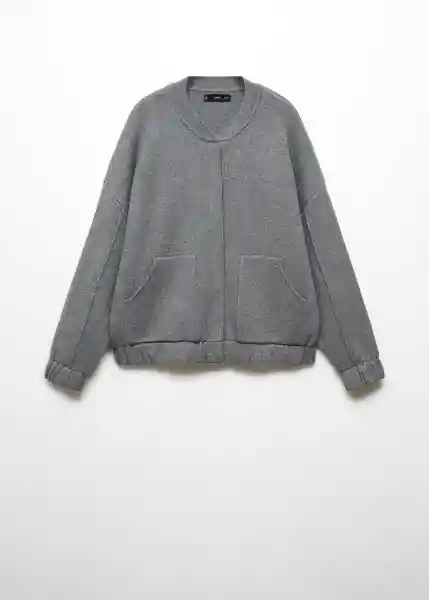 Abrigo Grandes Gris Oscuro Vigoré Talla L Mujer Mango
