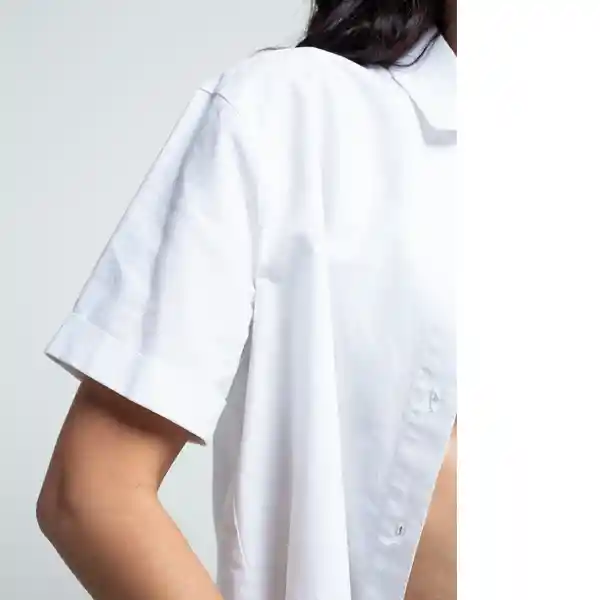 Camisa Umber Mujer Crudo Puro Claro Talla L 511F302 Naf Naf