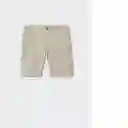 Bermudas Tinos Beige Talla 44 Hombre Mango