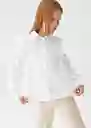 Camisa Carlota Blanco Talla 05 Niña Mango