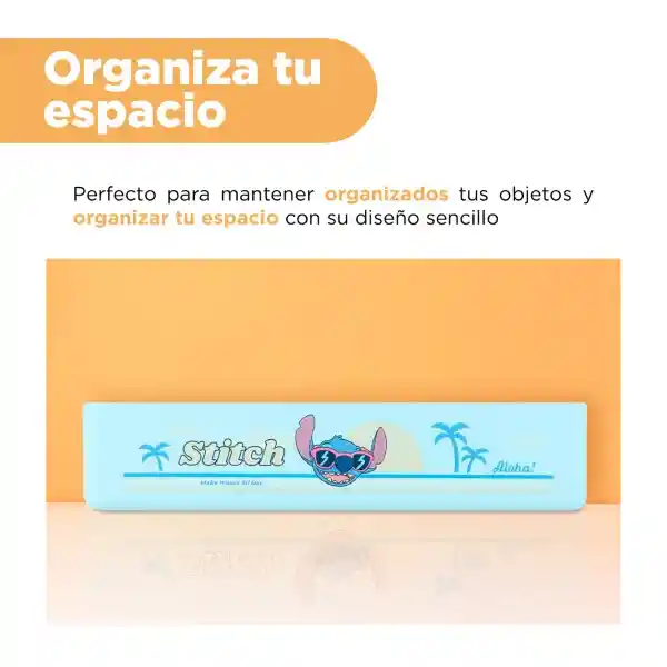 Estante Almacenamiento Pared Serie Lilo & Stitch Azul Miniso