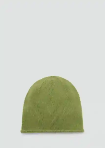 Gorro Perla Verde Mujer Mango