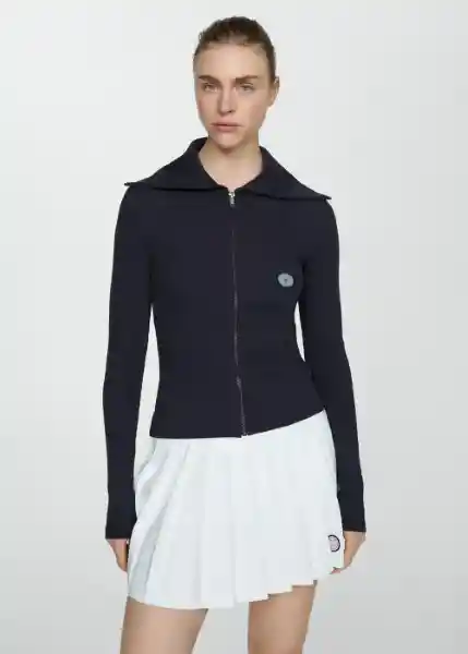 Cárdigan Serena Navy Talla M Mujer Mango