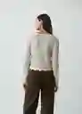 Saco Tejido Mujer Blanco Ponche Claro Talla M 582G089 Naf Naf