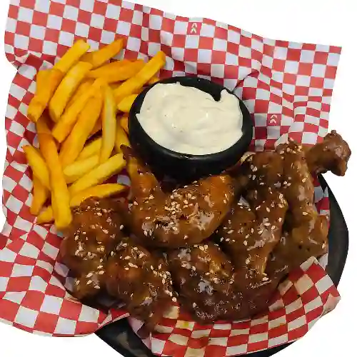 Alitas fuego y sabor x 6 piezas