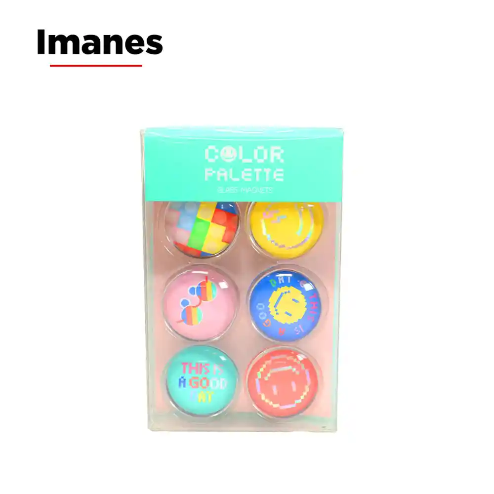 Miniso Set de Imanes Circulares Rainbow Series