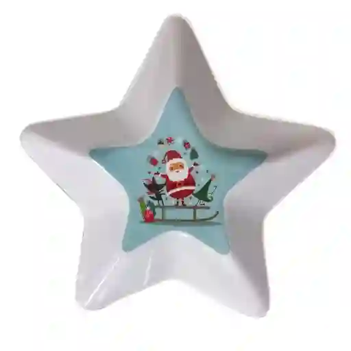 Krea Plato Forma Estrella Amigos Navidad 2024