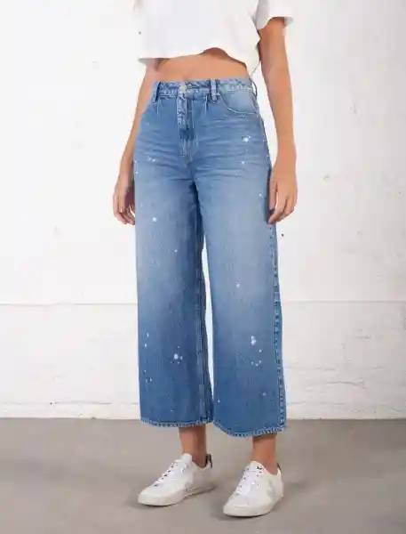 Jean Celeste Mujer Azul Índigo Medio Talla 10 Naf Naf