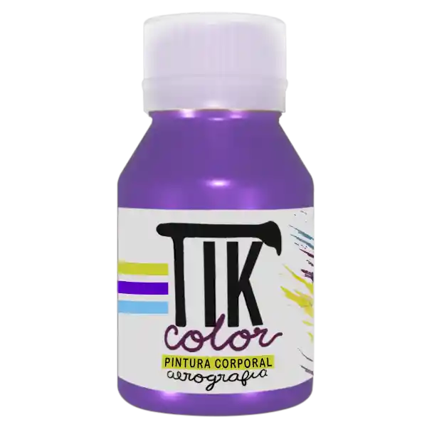 Tikcolor Maquillaje Artístico Violeta Metal Fluorescente 60 mL