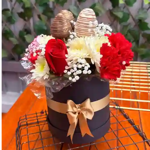 Cilindro de flores surtidas