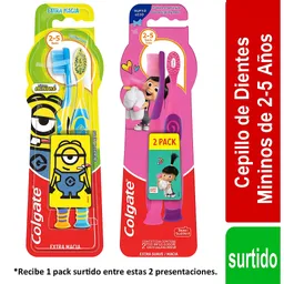 Cepillo de Dientes Niños Colgate Minions/Agnes & Fluffy 6 + Años