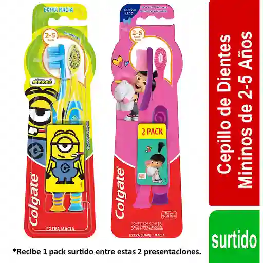 Cepillo de Dientes Niños Colgate Minions/Agnes & Fluffy 6 + Años