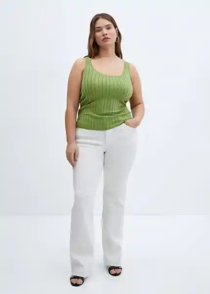 Top Klan Verde Talla S Mujer Mango