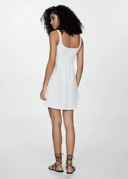 Vestido Milk Blanco Talla XS Mujer Mango