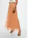 Falda Marion-A Naranja Talla S Mujer Mango