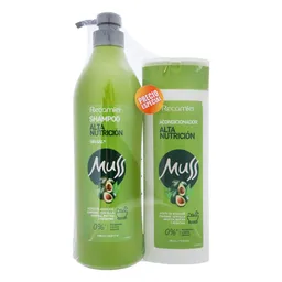 Muss Shampoo + Acondicionador Alta Nutrición sin Sal