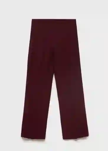 Pantalón Iguana Granate Talla 36 Mujer Mango