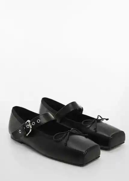 Zapatos Ballet Negro Talla 38 Mujer Mango