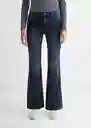 Jean Flarebb Blue Black Talla 20 Teen Niñas Mango