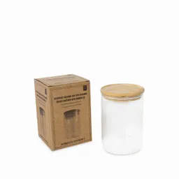 Recipiente Redondo Tapa en Bambú 950 mL Ambiente Gourmet